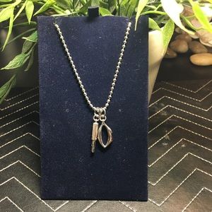 Lulu Guinness Glamour Girl Silver-tone Necklace 💋